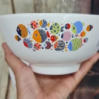 bộ chén sứ trắng hình đàn cá - bộ chén sứ trắng