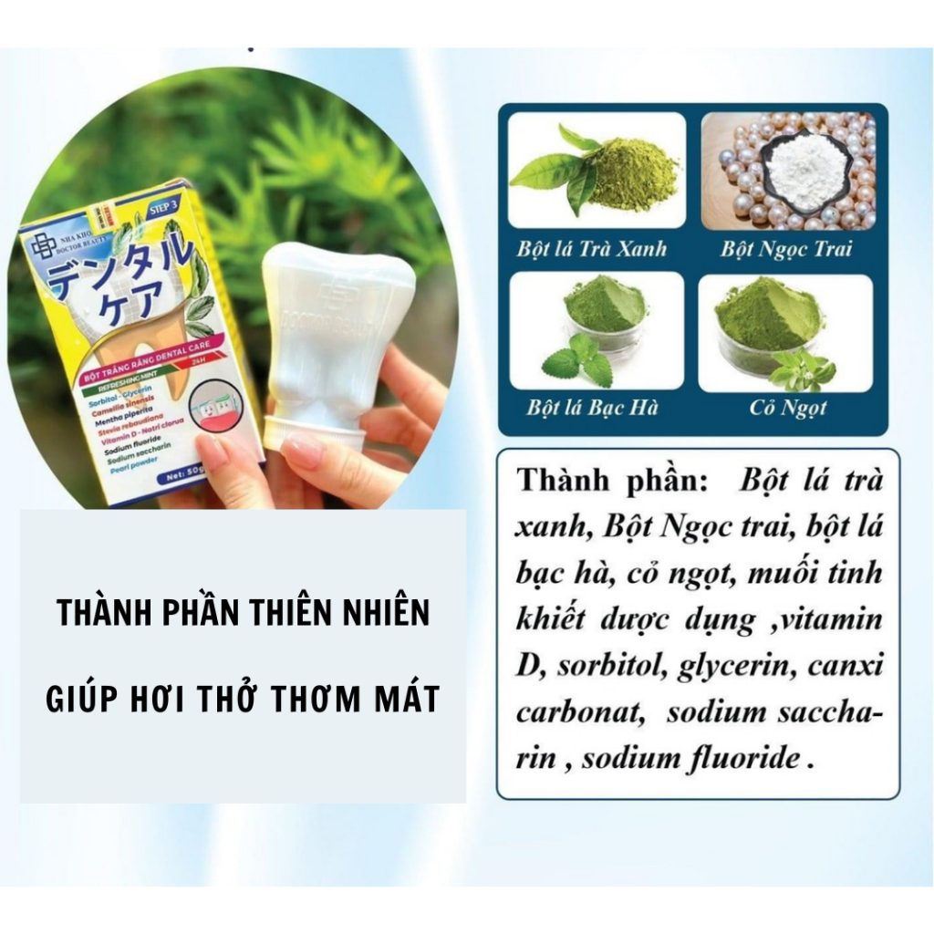 Kem đánh răng DENTAL CARE Nhật Bản - Kem giúp trắng răng, hơi thở thơm mát, cải thiện hôi miệng - QUINN BEAUTY COSMETICS