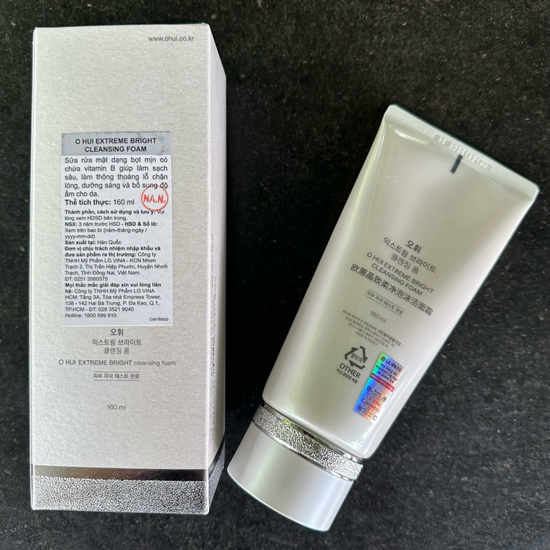 [Tem LG ViNa 10/2026] Sữa rửa mặt OH Extreme Bright Cleansing Foam 160ml