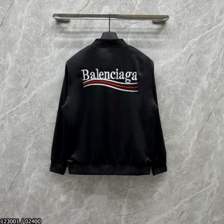 Áo Khoác Gió Bomber BALENCIAGA Mẫu 2 Lớp Siêu Sịn - Áo Gió Nam Nữ Bờ Len Chính Hãng Logo Thêu Cao Cấp