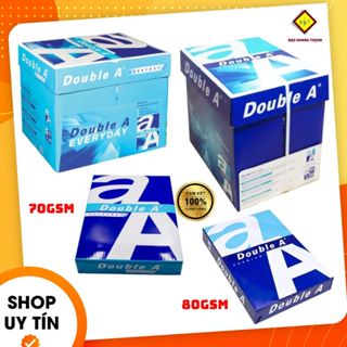 Giấy in A4 Double A độ dày 70gsm và 80gsm giấy photo văn phòng