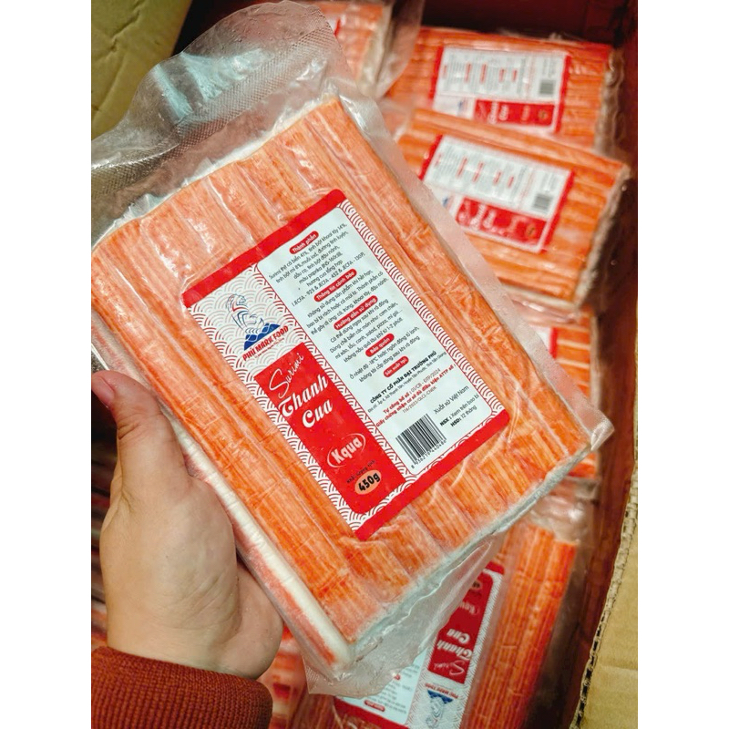 Thanh cua hiệu Phú Mark, thanh cua surimi ngon - Túi 500Gr (giao tphcm)