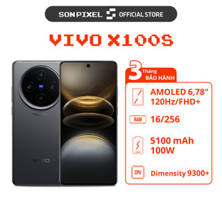 Điện Thoại vivo X100s, Chip Dimensity 9300+, Ram 12GB/256GB, Pin 5100 mAh. SonPixel