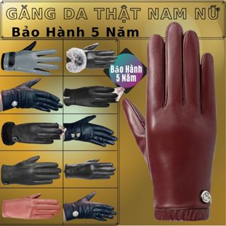 Găng Tay Da Thật Nam Nữ Cao Cấp, Dễ Lái Xe, Ấm Áp - Đi Mưa Thoải Mái Không Lo Không Bong Tróc - Bảo Hành 5 Năm