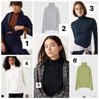 Áo giữ nhiệt nữ Heattech cổ cao U.ni.qlo Nhật Bản