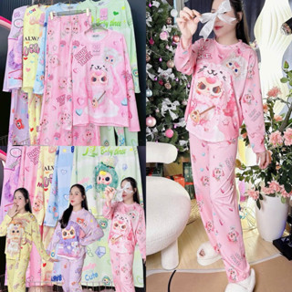  Set Bộ Nữ BabyThree Tay Dài Quần Dài Siêu Hot - Đồ Bộ Ủ Kem Mặc Nhà Chất Cotton Thun Tăm Lạnh 3D co dãn TUEANHSHOP 