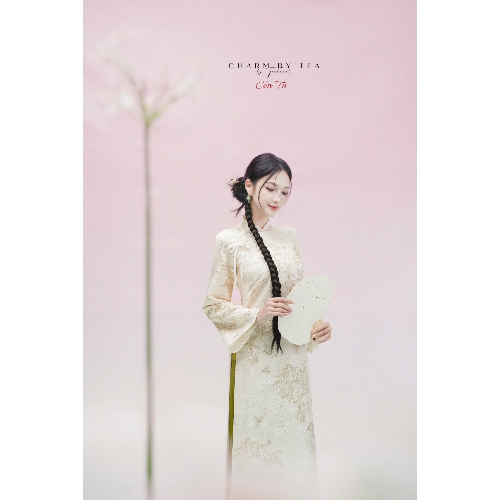 Charm By Tea - Áo Dài Thiết Kế Charm By Tea: CẨM TÚ SET (KÈM QUẦN) | BigBuy360 - bigbuy360.vn