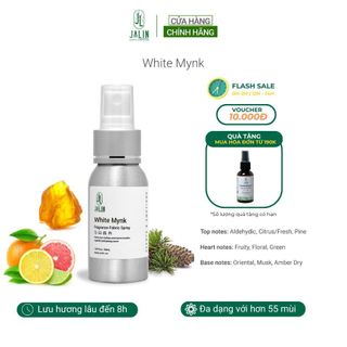 Xịt thơm quần áo, thơm phòng JALIN hương tinh dầu nước hoa WHITE MYNK - Giúp khử mùi hôi quần áo và không gian sống