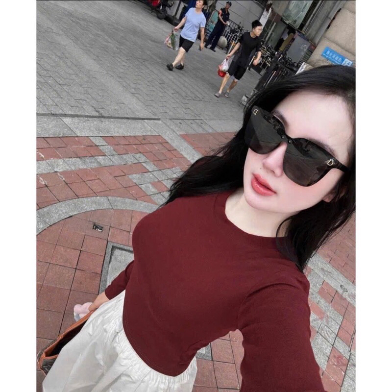 CÓ BIGSIZE Nữ - Áo nữ LEN TĂM Croptop Basic dễ phối đồ CRT14 | BigBuy360 - bigbuy360.vn