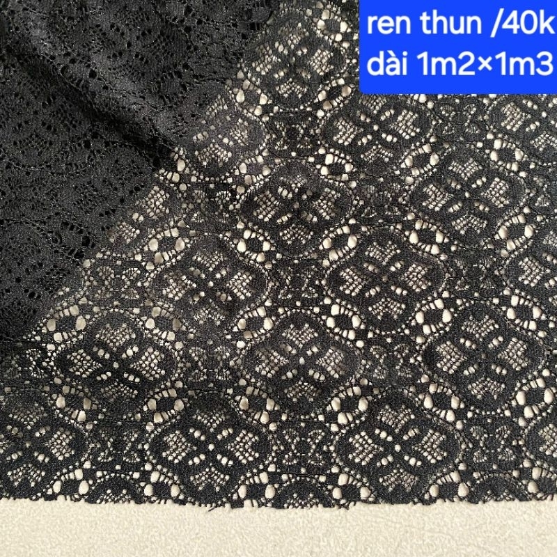 Vải ren thun,ren lưới... hàng khúc.