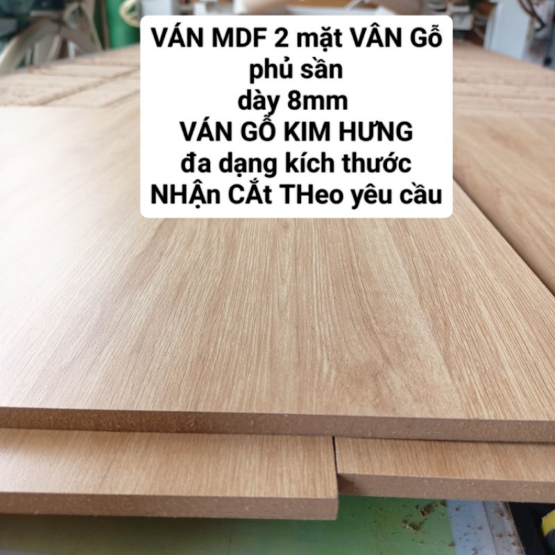  MẶT Kệ _ tấm ván MDF dày 8mm 2 mặt vân gỗ làm kệ giá đỡ lót tủ mô hình 