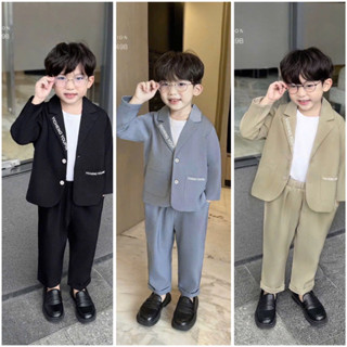 Set vest in chữ cá tính cho bé Beemo FASHION