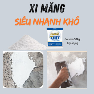  Xi măng trắng Siêu nhanh khô Yishu 300g - Xi măng chống thấm sửa chữa nhà cửa trám vết nứt sửa chữa ổ gà 