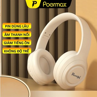 Tai nghe chụp tai bluetooth không dây Poermax DR58 có hỗ trợ đàm thoại rảnh tay, có giắc cắm 3.5mm