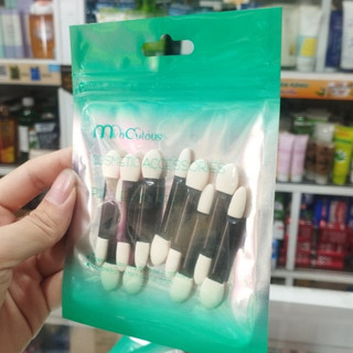 Cọ mút 2 đầu Mira Aroma Hàn Quốc (BỊCH 10 CÁI) ( màu xanh)