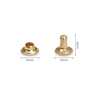 ( 30 bộ) Đinh tán đồng bạc giả cổ chất liệu đồng không gỉ, phụ kiện làm túi ví thủ công