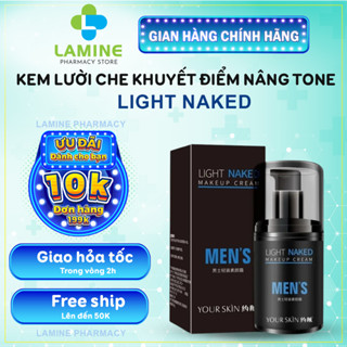 Kem Lười Che Khuyết Điểm Nam MEN'S LIGHT NAKED - Kem LIGHT NAKED Nâng Tông, Làm Mờ Khuyết Điểm