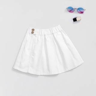 Chân Váy Kaki Xếp Ly Đai Nút Bé Gái Nexxi