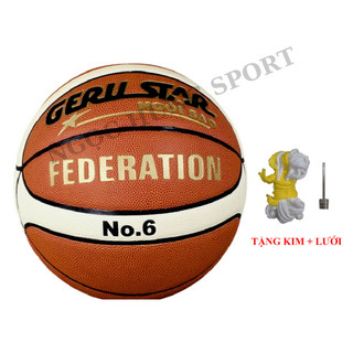 Bóng rổ da GERU STAR FEDERATION tặng kèm kim + lưới