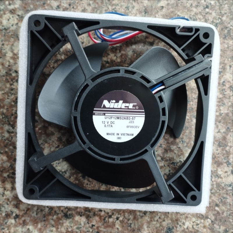 Quạt tủ lạnh HITACHI 3 DÂY 12V 12.5*12.5 - NIDEC