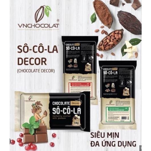 Socola Chocolate Decor  Đen -Trắng 1kg