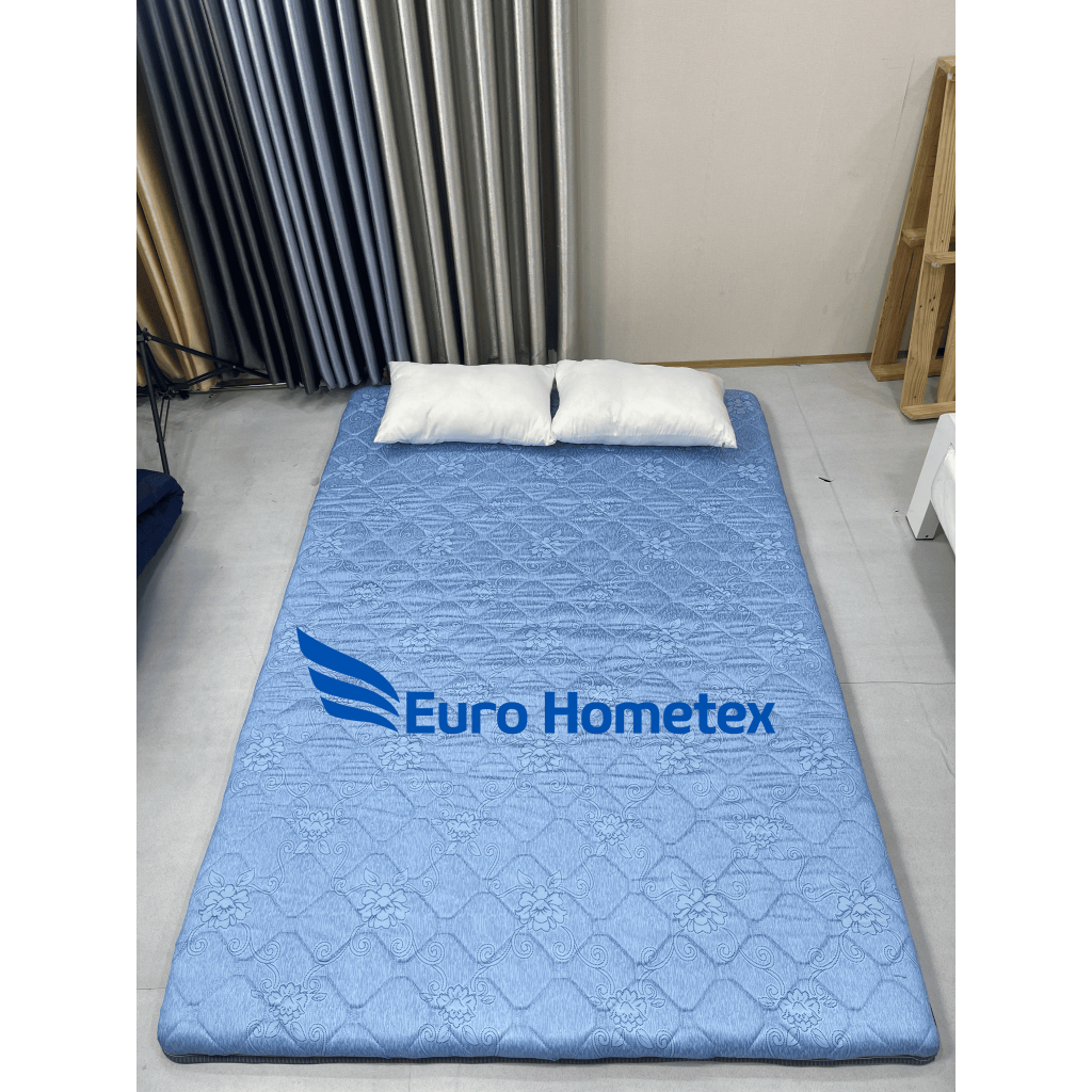 Nệm Topper Cao Su Non Cao Cấp Tấm Topper Trải Sàn Độ Dày 5- 7cm Không Xẹp Lún Hàng Euro Hometex ( Tặ
