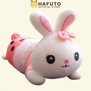  Gấu Bông Thỏ Nằm Trà Sữa Cao Cấp Hafuto ,Gối ôm Thỏ đáng yêu Tặng Bé hàng loại 1 an toàn cho Bé. 