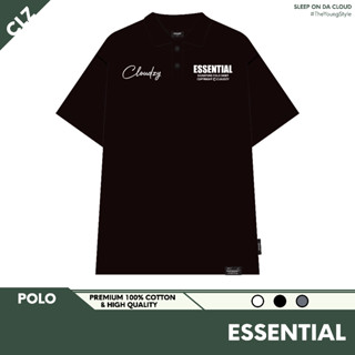 Áo thun POLO ES.SEN.TIAL CLOUDZY nam nữ phông basic cotton mềm mịn local brand unisex đẹp oversize