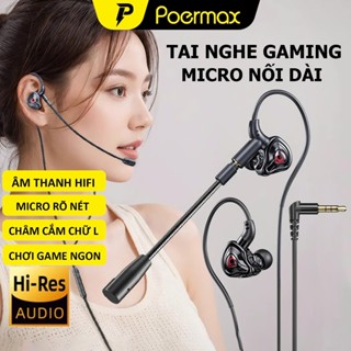 Tai nghe gaming có míc dành cho điện thoại chắc chắn thoải mái không đau tai- Poermax G59