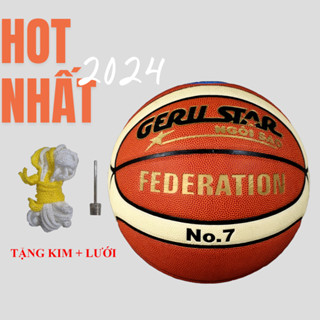 Bóng rổ da GERU STAR FEDERATION tặng kèm kim + lưới