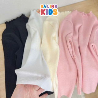 Áo nỉ tăm giữ nhiệt cho bé gái áo giữ nhiệt mặc trong cho bé từ 8-35kg