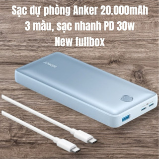  Pin Sạc Dự Phòng Anker 535 PowerCore 20000 30W - A1366 -2 cổng type C 