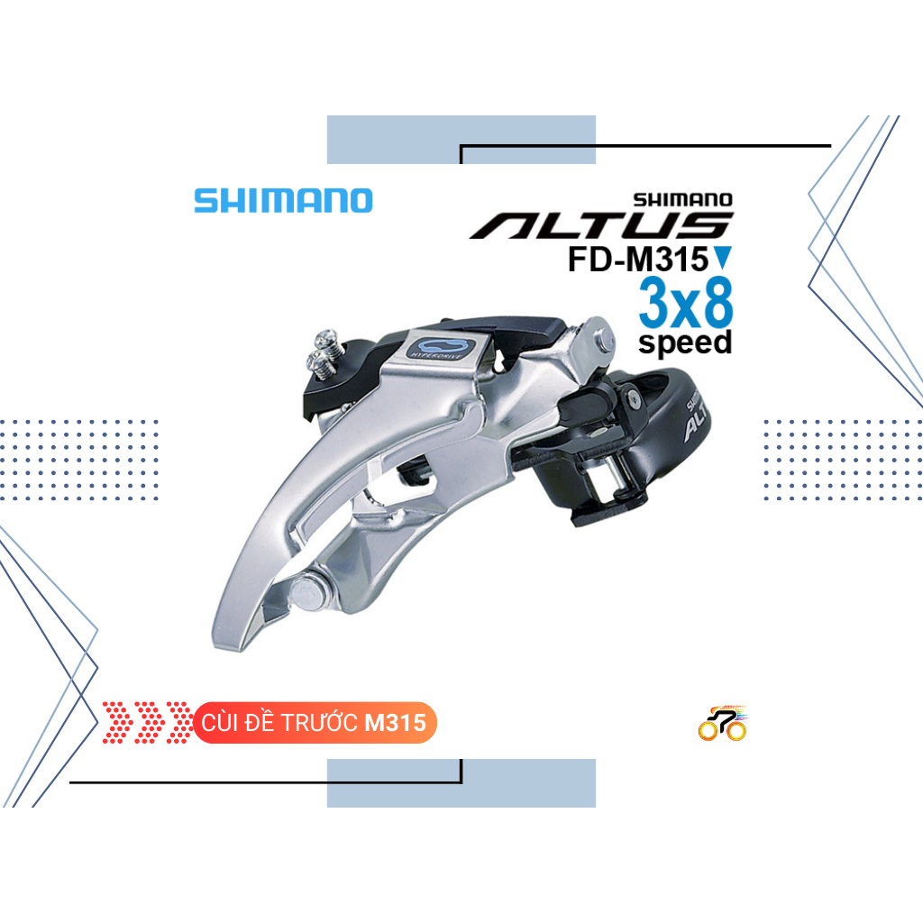 CÙI ĐỀ TRƯỚC SHIMANO ALTUS FD M310 (3 TỐC ĐỘ)