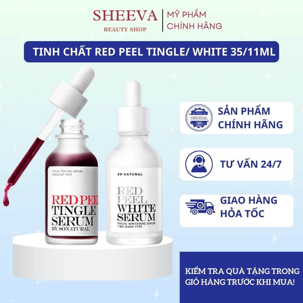 Tinh Chất Peel Da Red Peel Tingle Serum / Red Peel White Serum 35ml/11ml, Sheeva Beauty