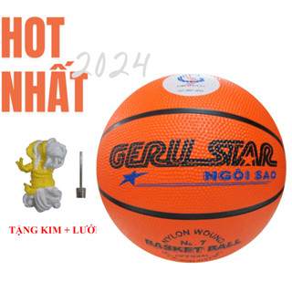 Bóng rổ cao su GERUSTAR dành cho học sinh tặng kèm kim+ lưới