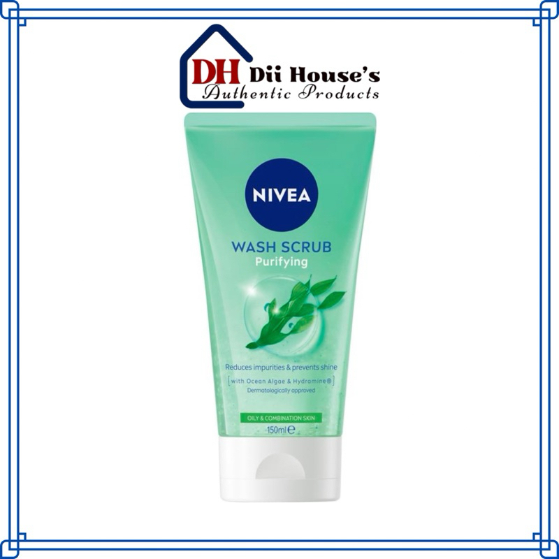 Tẩy Da Chết Cho Mặt NIVEA Wash Scrub Purifying Face Wash Scrub 150ml - Dii House's.