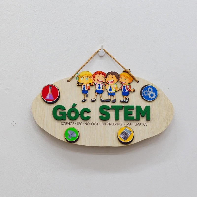 Tên , bảng góc Stem trang trí các góc