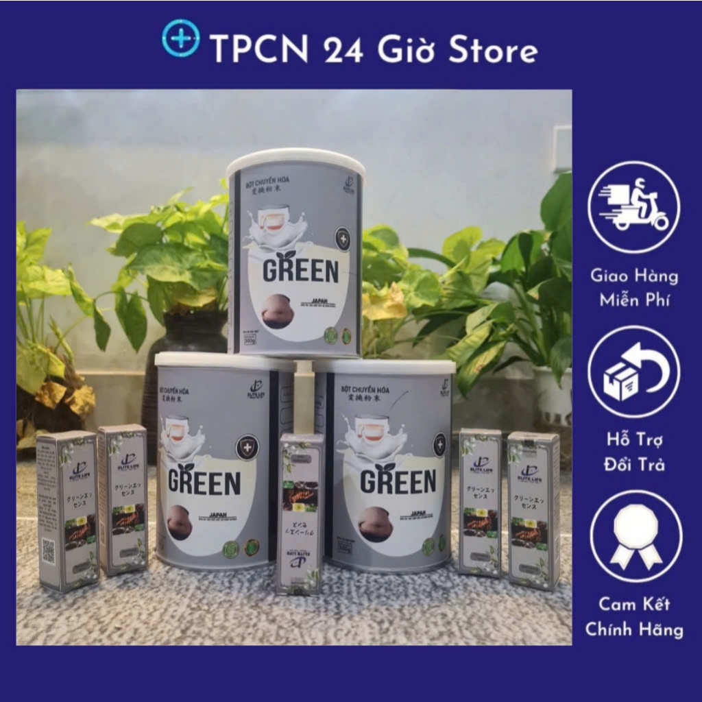 combo 3 Bột chuyển hóa Green kèm tinh chất hỗ trợ kiểm soát cân nặng