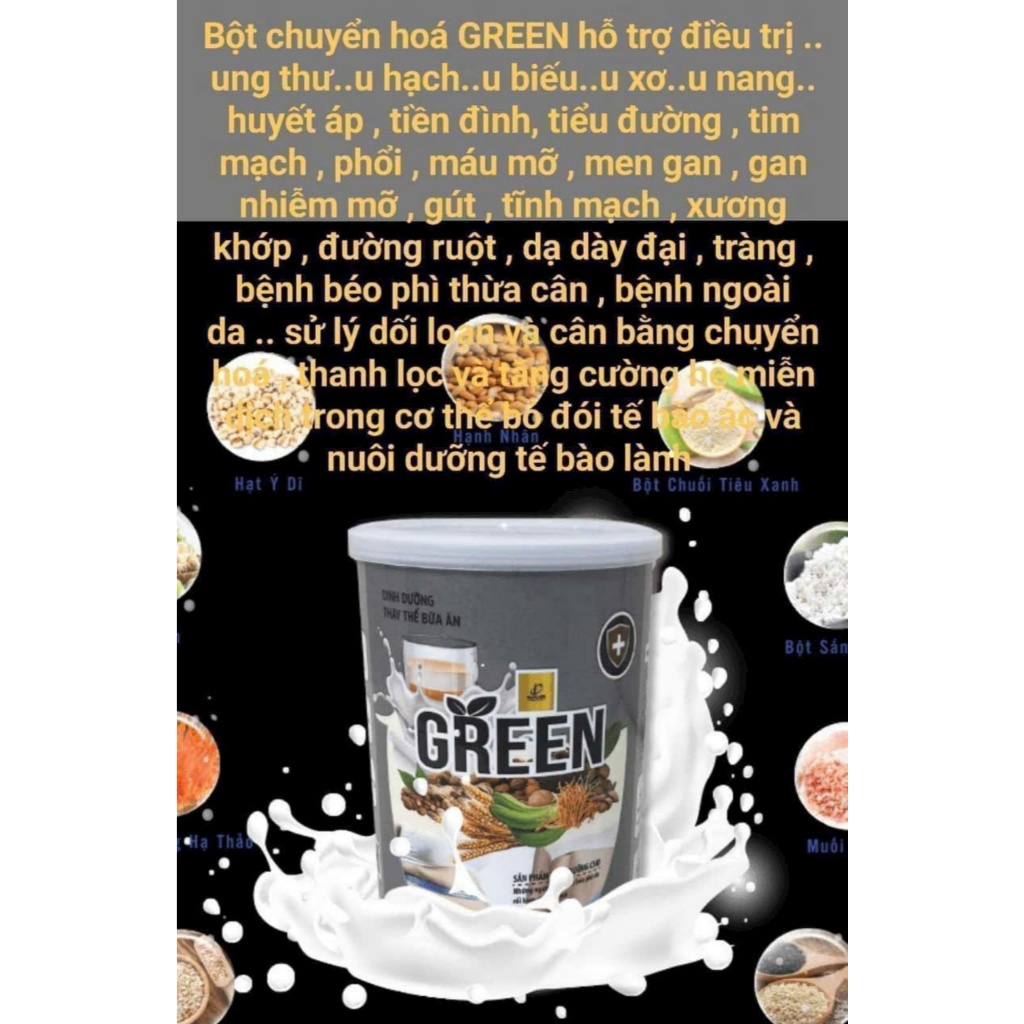combo 3 Bột chuyển hóa Green kèm tinh chất hỗ trợ kiểm soát cân nặng