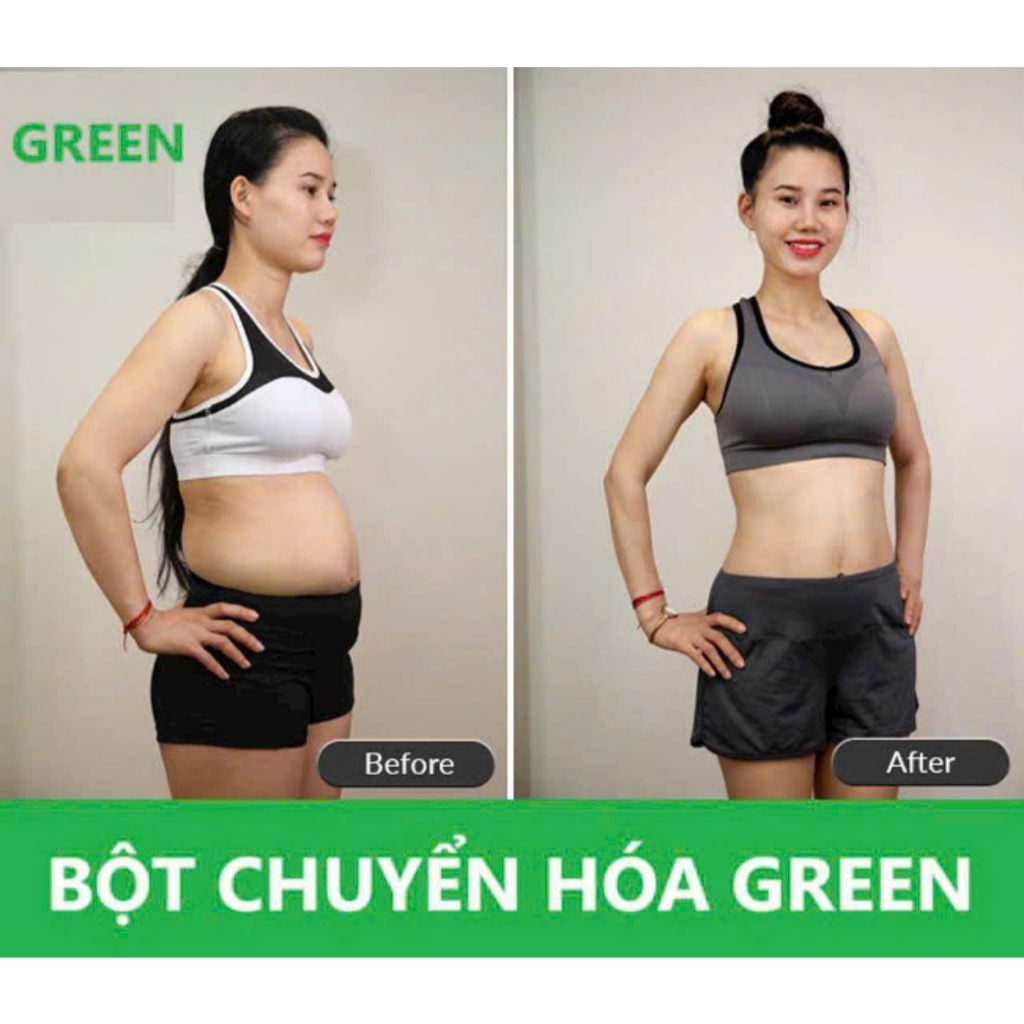 combo 3 Bột chuyển hóa Green kèm tinh chất hỗ trợ kiểm soát cân nặng