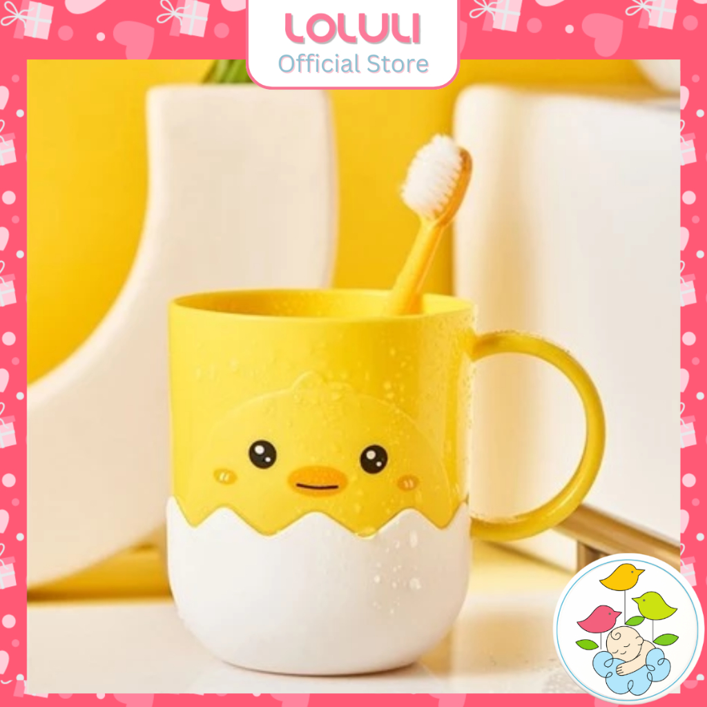 Cốc uống nước cho bé vịt con trong vỏ trứng nhựa PP 6364 | LOLULI