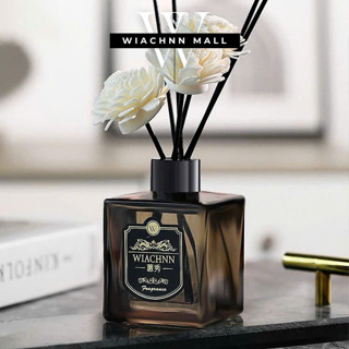 Tinh Dầu Thơm Phòng Que Gỗ Khuếch Tán Wiachnn 50ml Bản Màu Xám - WC50