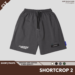 Quần thun ngố nam nữ cotton nỉ bông cao cấp mềm mịn unisex form rộng thể thao CLOUDZY SHORTCROP