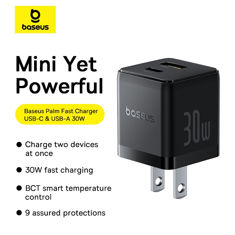 Củ Sạc Nhanh U+C PD 30w 20w Baseus Palm Nhỏ Gọn Chống Quá Dòng Quá Tải Nhiệt  IP Pad | BigBuy360 - bigbuy360.vn