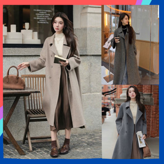 Áo Mangto dáng dài chất liệu dạ ép cao cấp, áo khoác dạ nữ đứng form phong cách mùa đông Hàn Quốc MT02