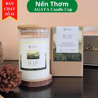 Nến thơm AGAYA Candle Cup hương gỗ thông,bách tùng,rêu và hoàn đàn - Mùi ĐÀ LẠT