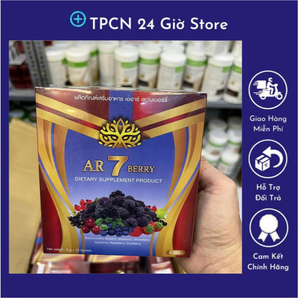 combo 2 hộp Ar7 Berry Thái Lan Hỗ trợ đào thải độc tố chính hãng