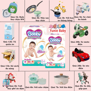Tã/Bỉm Quần Bobby Premium Soft Chính Hãng Thấm Hút Nhanh Chống Hăm Hiệu Quả M64/L60/ XL56
