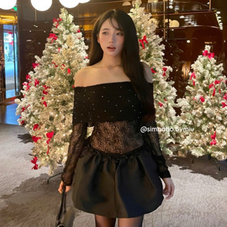  Váy ren đá tiểu thư cao cấp Simbabo - ẢNH THẬT 