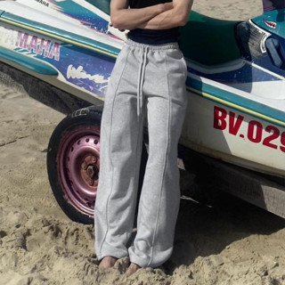 QUẦN NỈ PHỐI GÂN Fabulous nam nữ, vải CHÂN CUA Cao Cấp, form Ống Rộng tôn dáng - 001